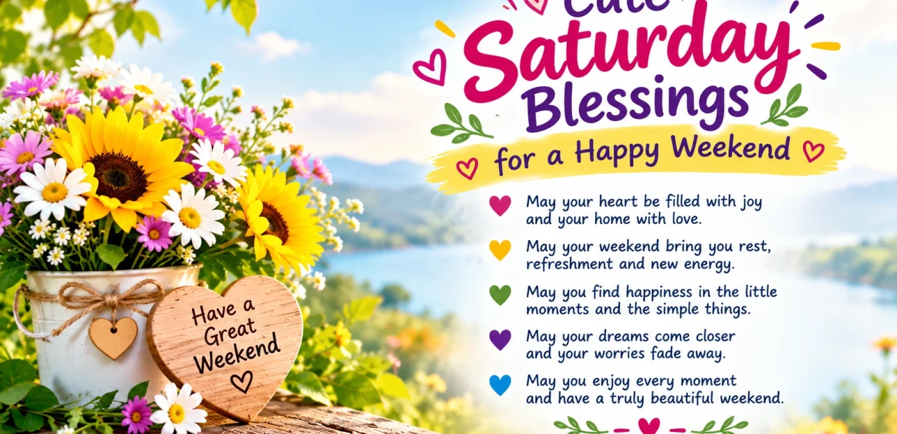 Cute Saturday Blessings for a Happy Weekend