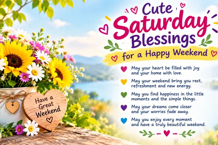 Cute Saturday Blessings for a Happy Weekend