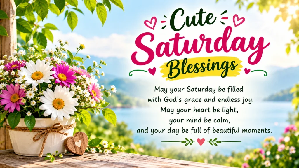 Cute Saturday Blessings for a Happy Weekend