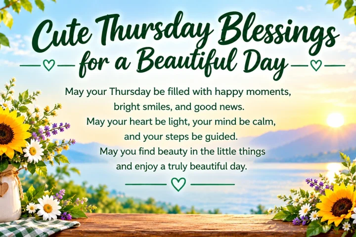 Cute Thursday Blessings for a Beautiful Day