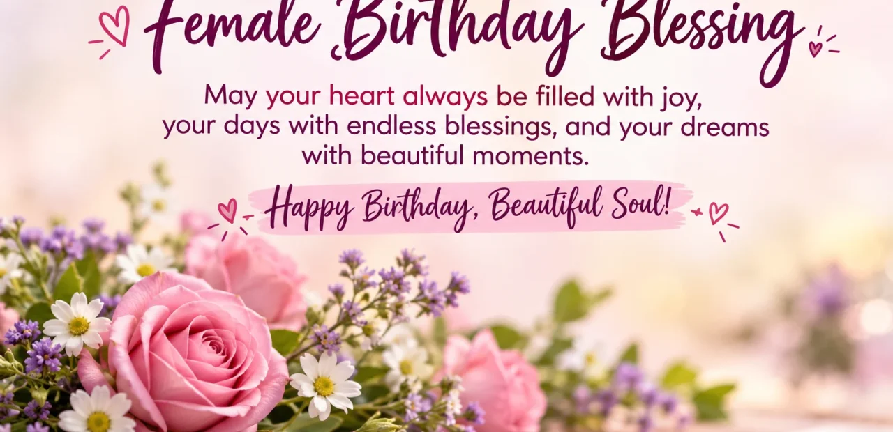 Female Birthday Blessing for a Special Woman