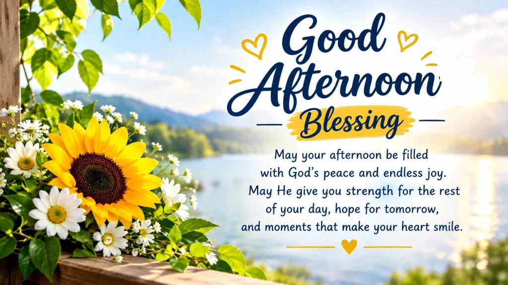 Good Afternoon Blessing for a Peaceful Day