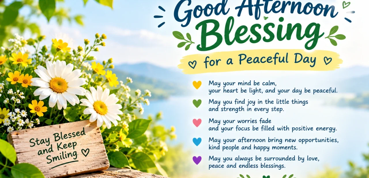 Good Afternoon Blessing for a Peaceful Day