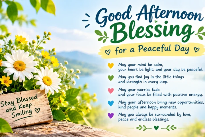 Good Afternoon Blessing for a Peaceful Day