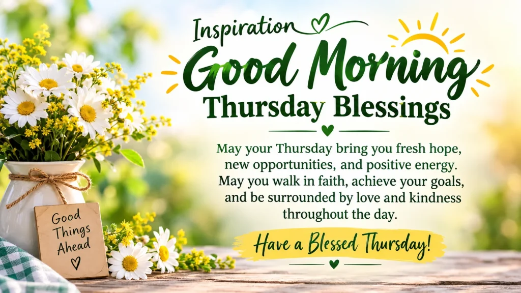 Inspiration Good Morning Thursday Blessings for a Blessed Day