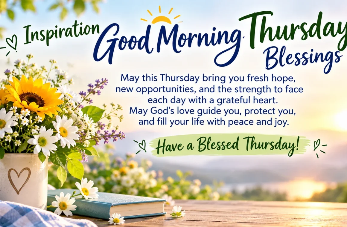 Inspiration Good Morning Thursday Blessings for a Blessed Day