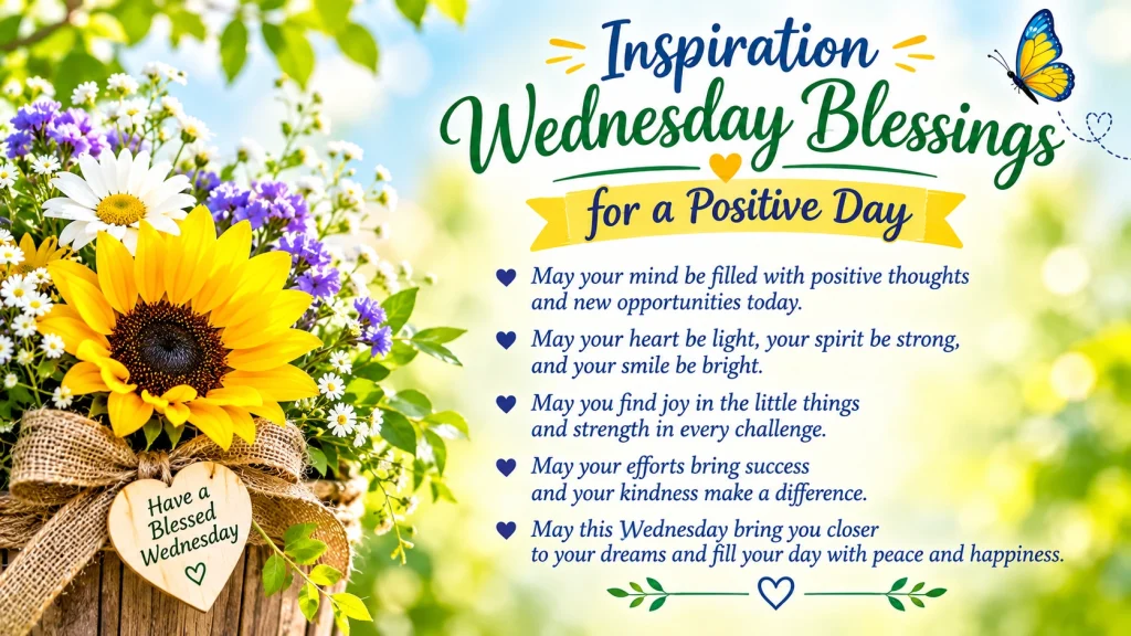 Inspiration Wednesday Blessings for a Positive Day