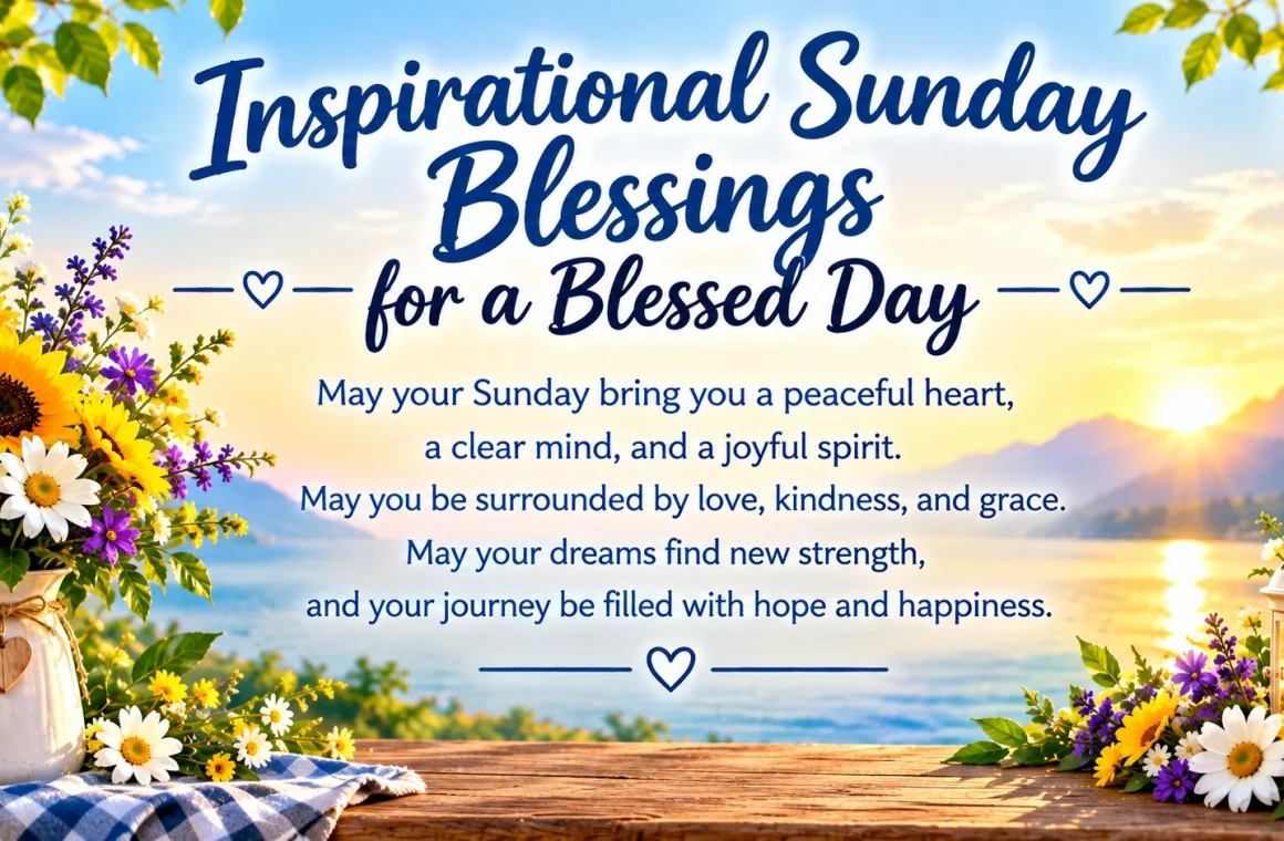 Inspirational Sunday Blessings for a Blessed Day