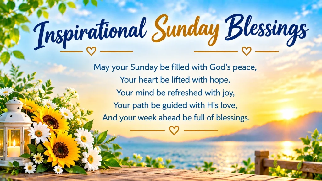 Inspirational Sunday Blessings for a Blessed Day