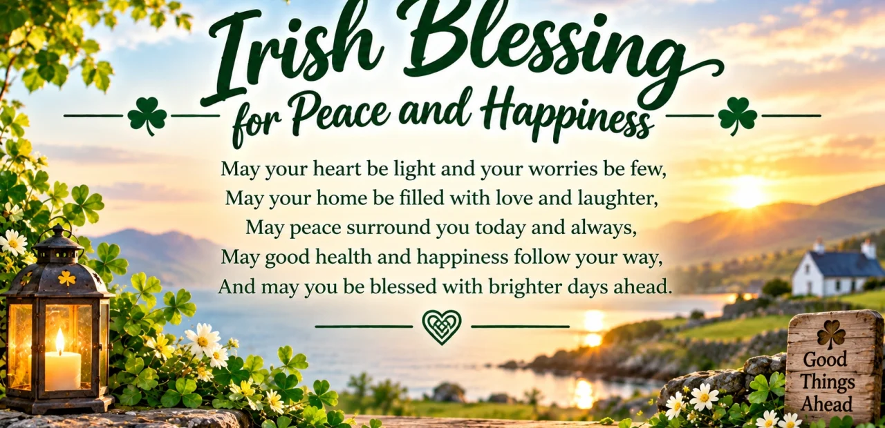 Irish Blessing for Peace and Happiness