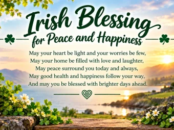 Irish Blessing for Peace and Happiness