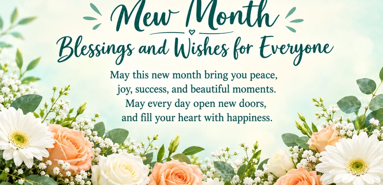 New Month Blessings and Wishes for Everyone 