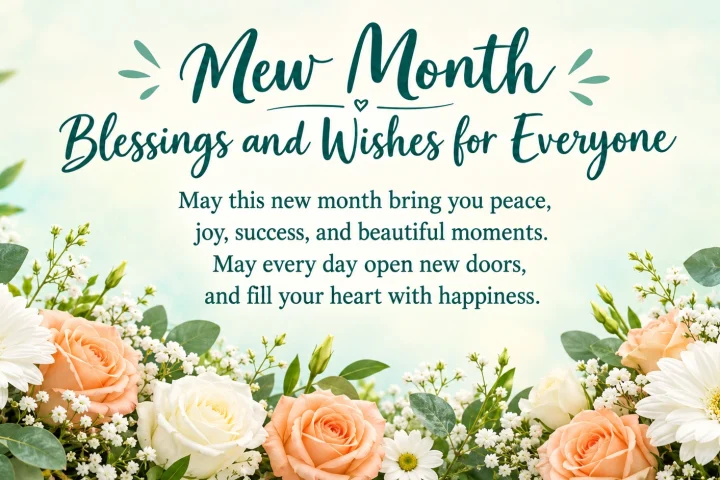 New Month Blessings and Wishes for Everyone 