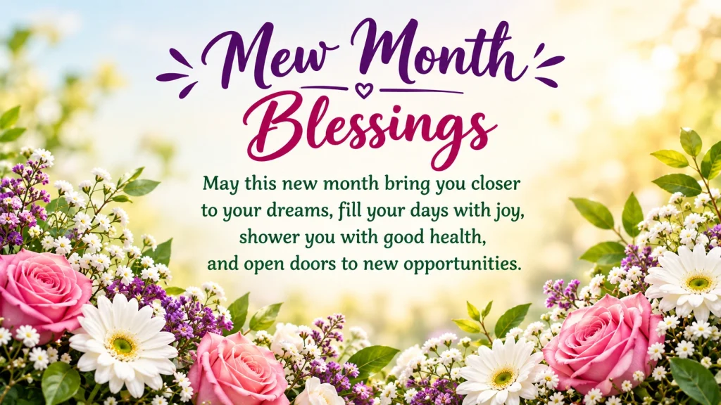 New Month Blessings and Wishes for Everyone