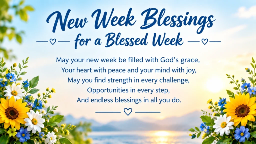 New Week Blessings for a Blessed Week