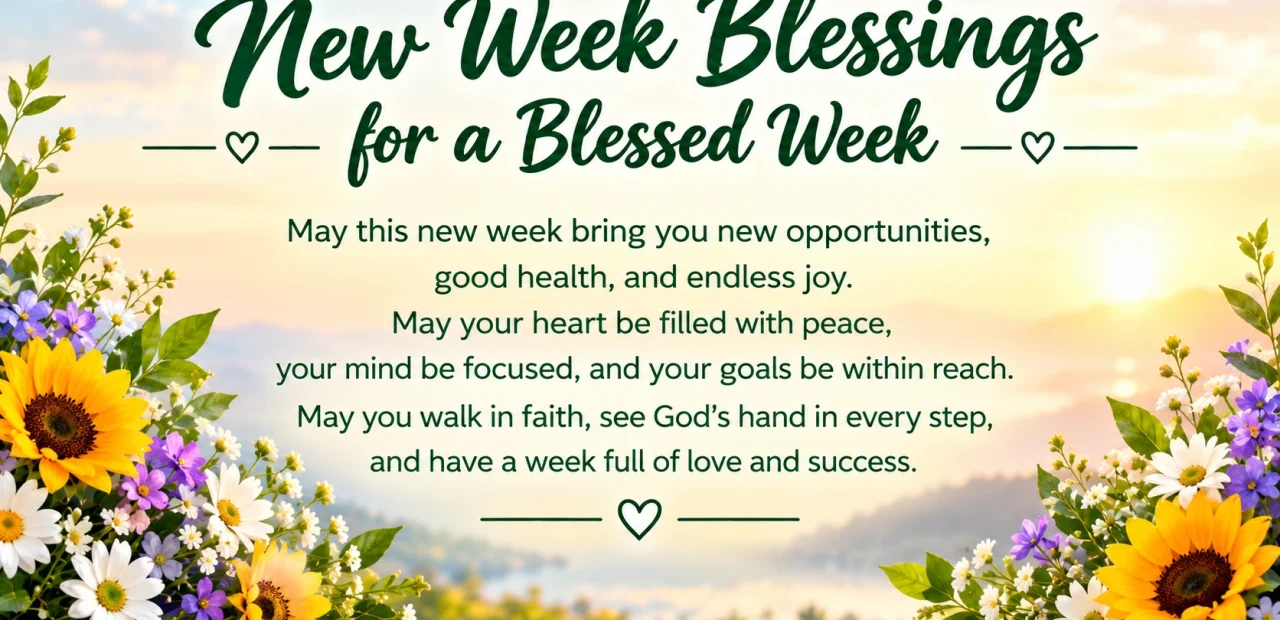 New Week Blessings for a Blessed Week