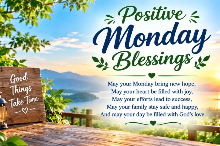 Positive Monday Blessings for a Blessed Week