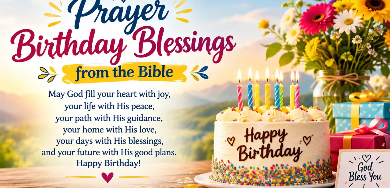 Prayer Birthday Blessings from the Bible for Someone Special