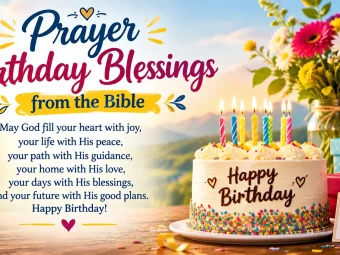 Prayer Birthday Blessings from the Bible for Someone Special