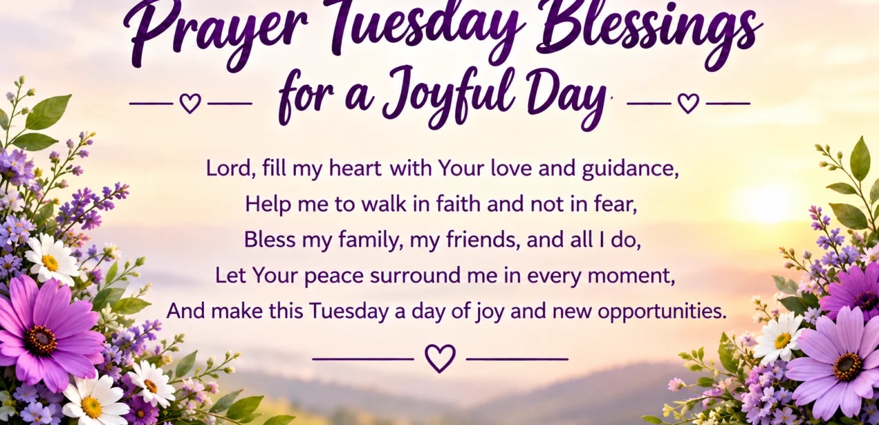 Prayer Tuesday Blessings for a Peaceful Day