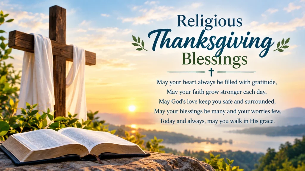 Religious Thanksgiving Blessings for Family and Friends