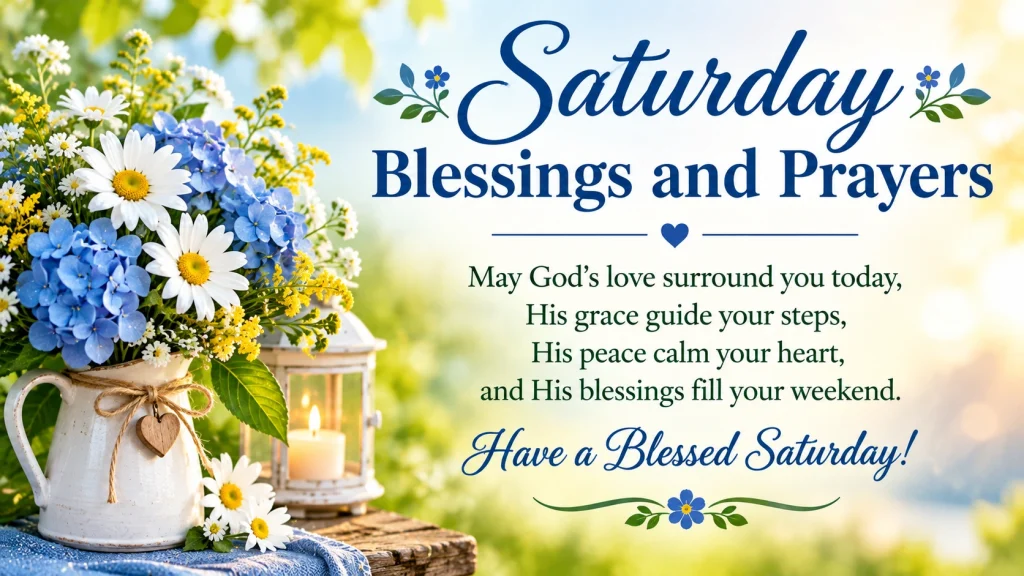 Saturday Blessings and Prayers for a Peaceful Weekend