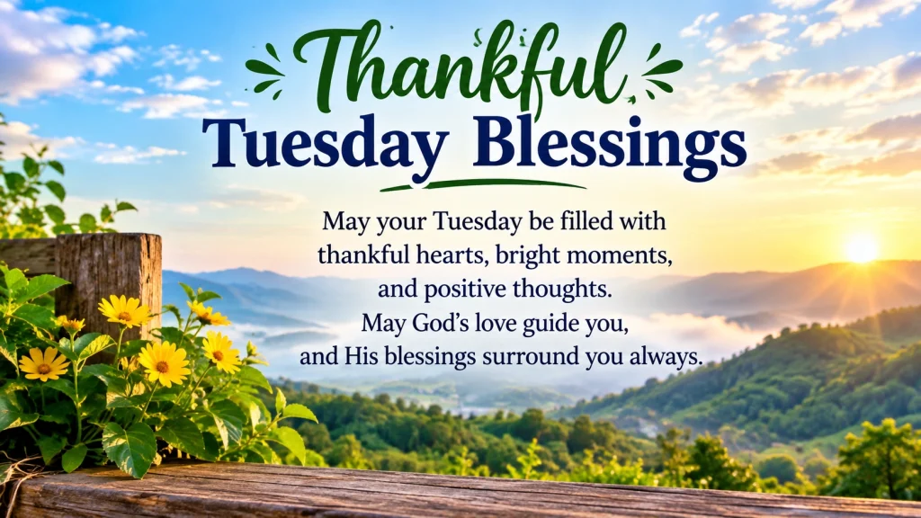 Thankful Tuesday Blessings for a Peaceful Day