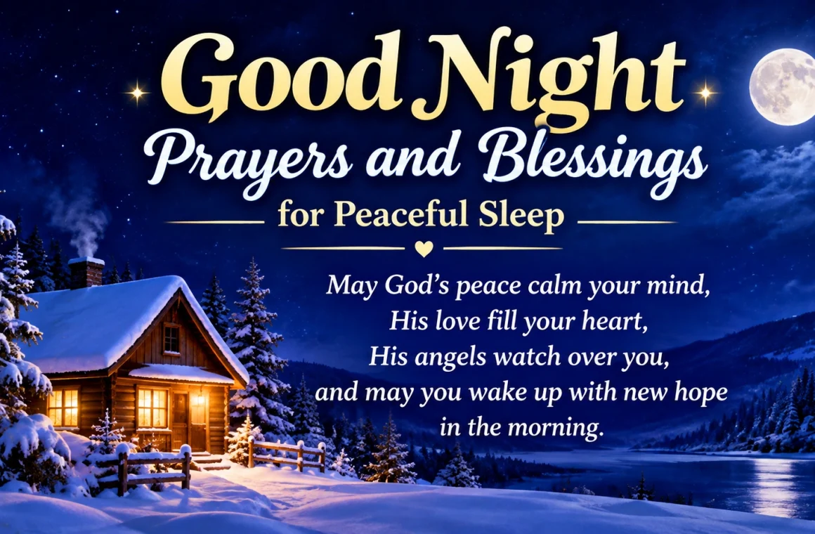 Good Night Prayers and Blessings for Peaceful Sleep