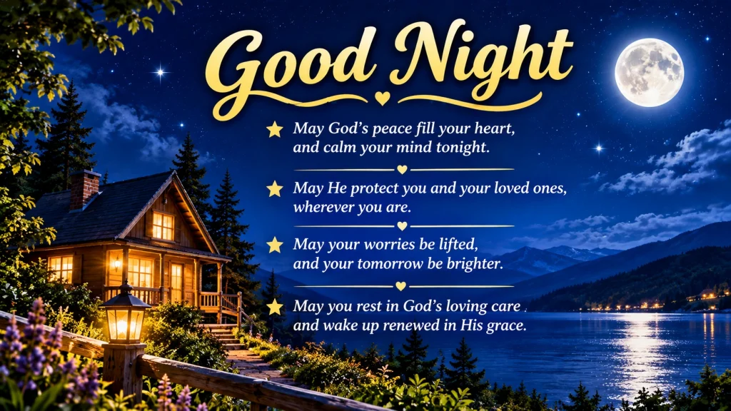 Good Night Prayers and Blessings for Peaceful Sleep
