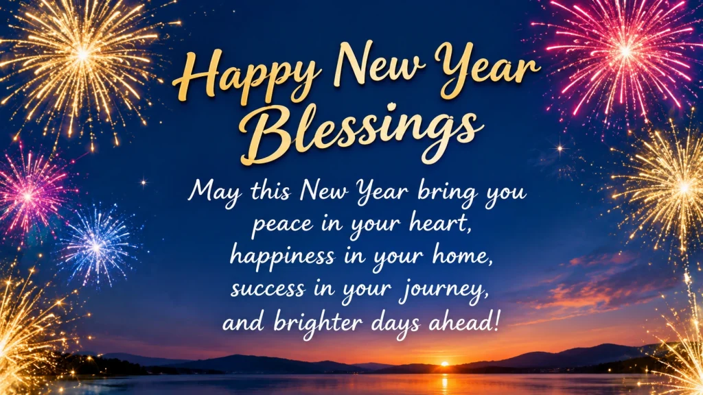 Happy New Year Blessings for Peace and Happiness