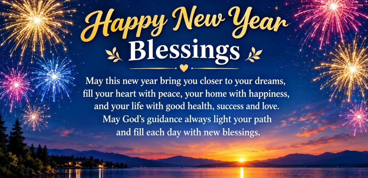 Happy New Year Blessings for Peace and Happiness